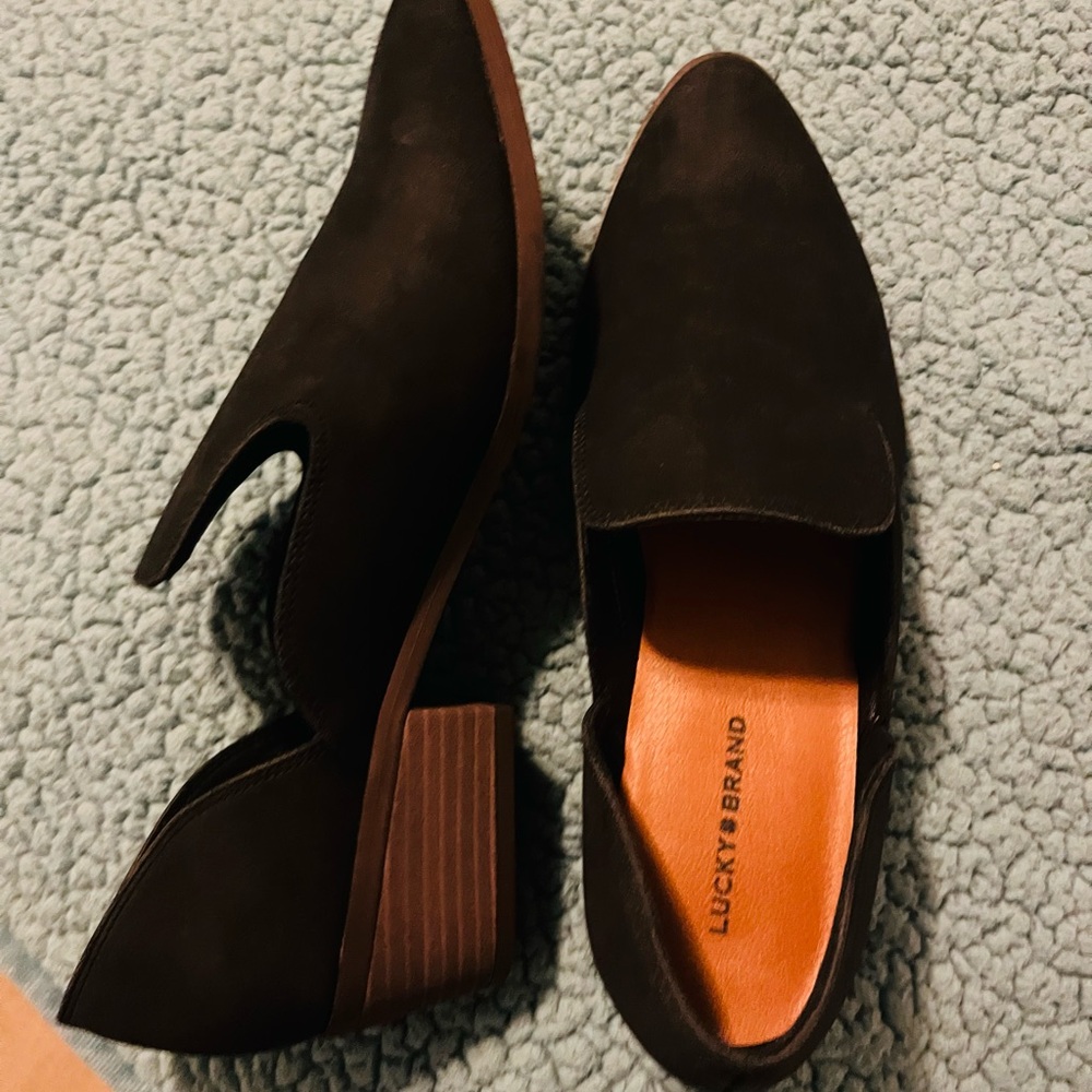 Lucky Brand black booties Size 11